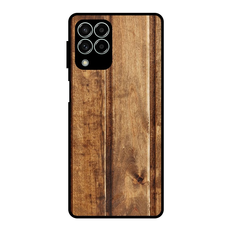 Classic Wood Print Metal Back Case for Galaxy M33