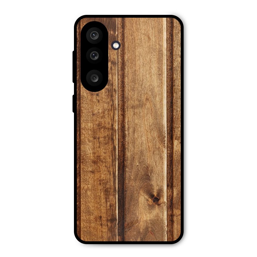 Classic Wood Print Metal Back Case for Galaxy M56