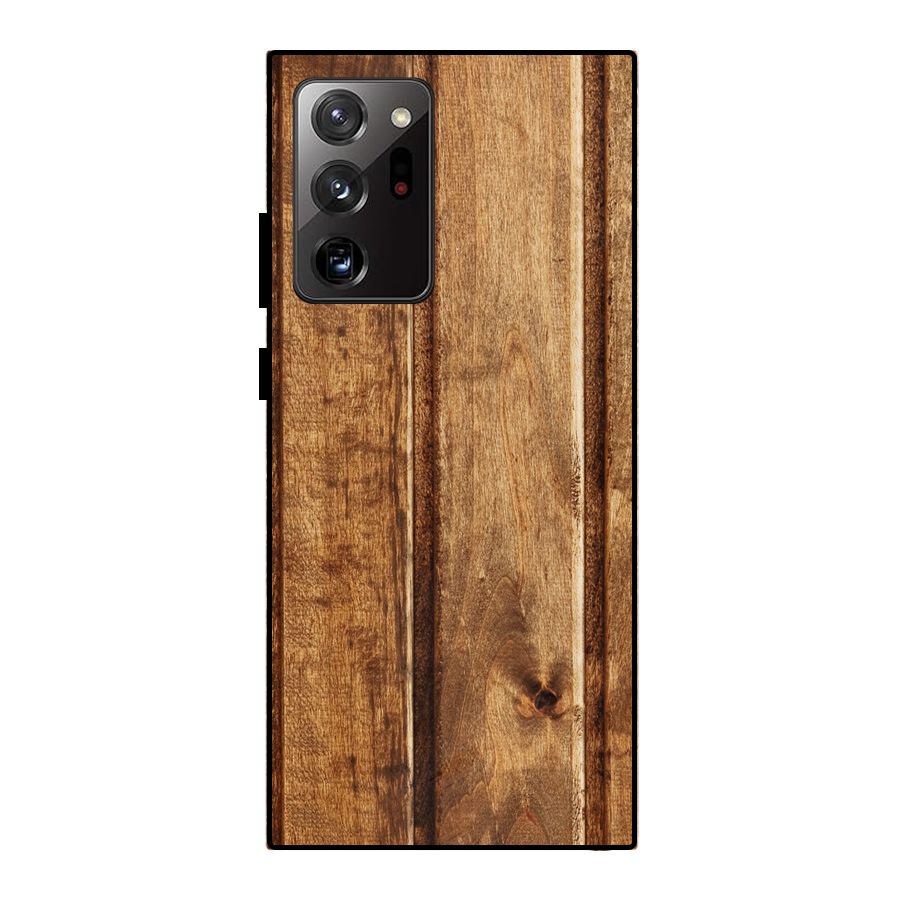 Classic Wood Print Metal Back Case for Galaxy Note 20 Ultra