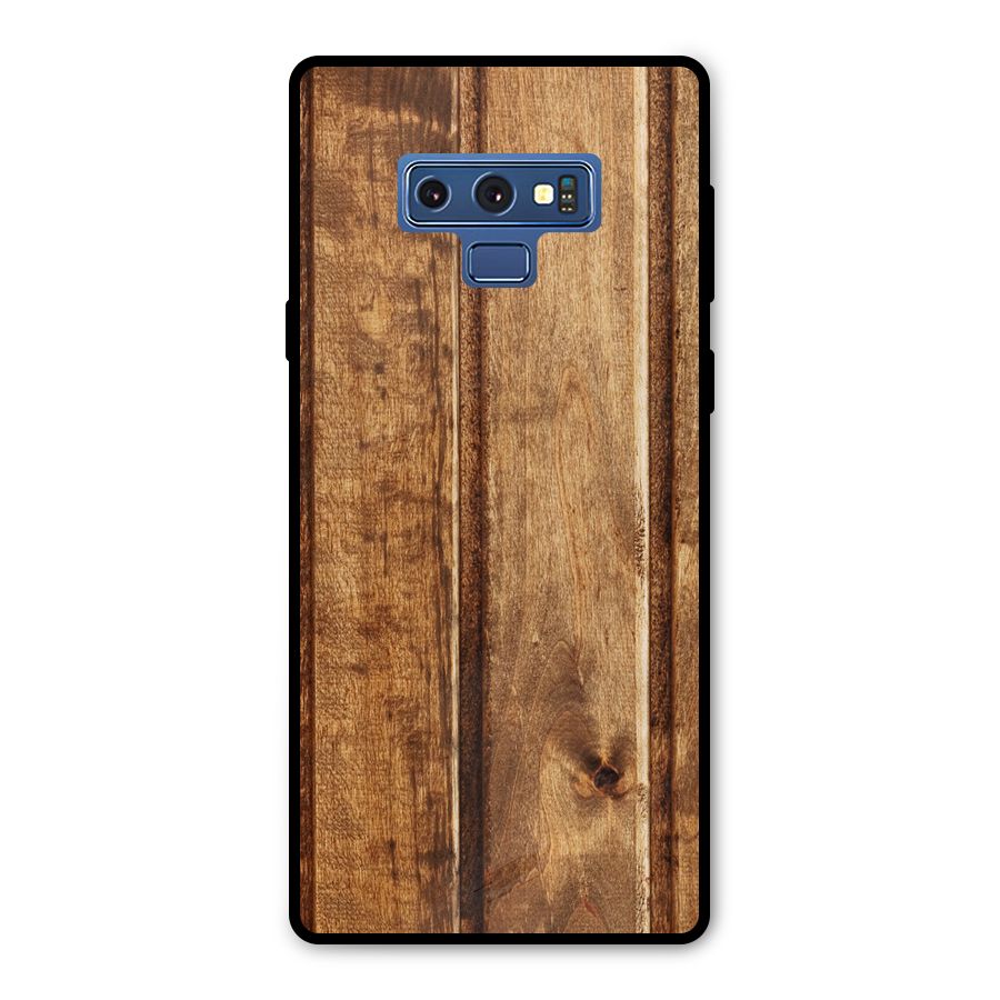 Classic Wood Print Metal Back Case for Galaxy Note 9