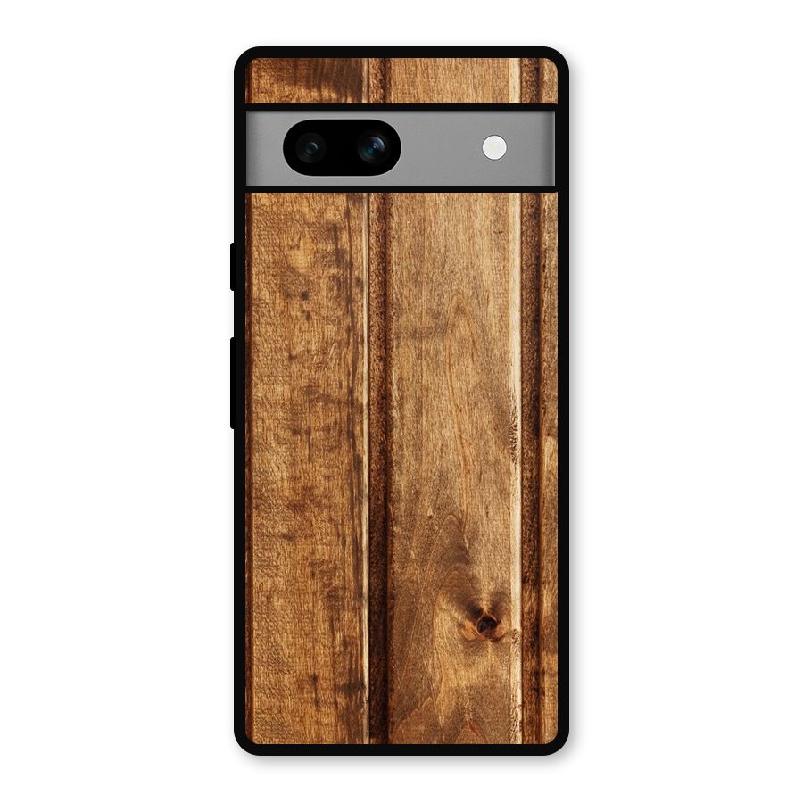 Classic Wood Print Metal Back Case for Google Pixel 7a