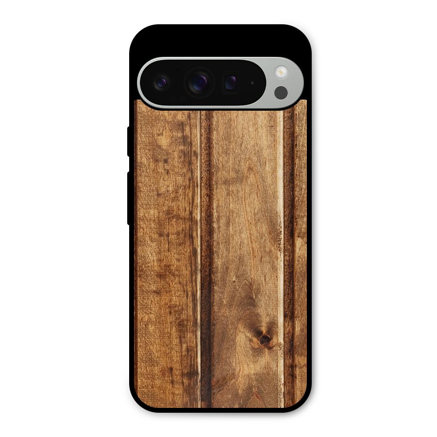 Classic Wood Print Metal Back Case for Google Pixel 9 Pro XL