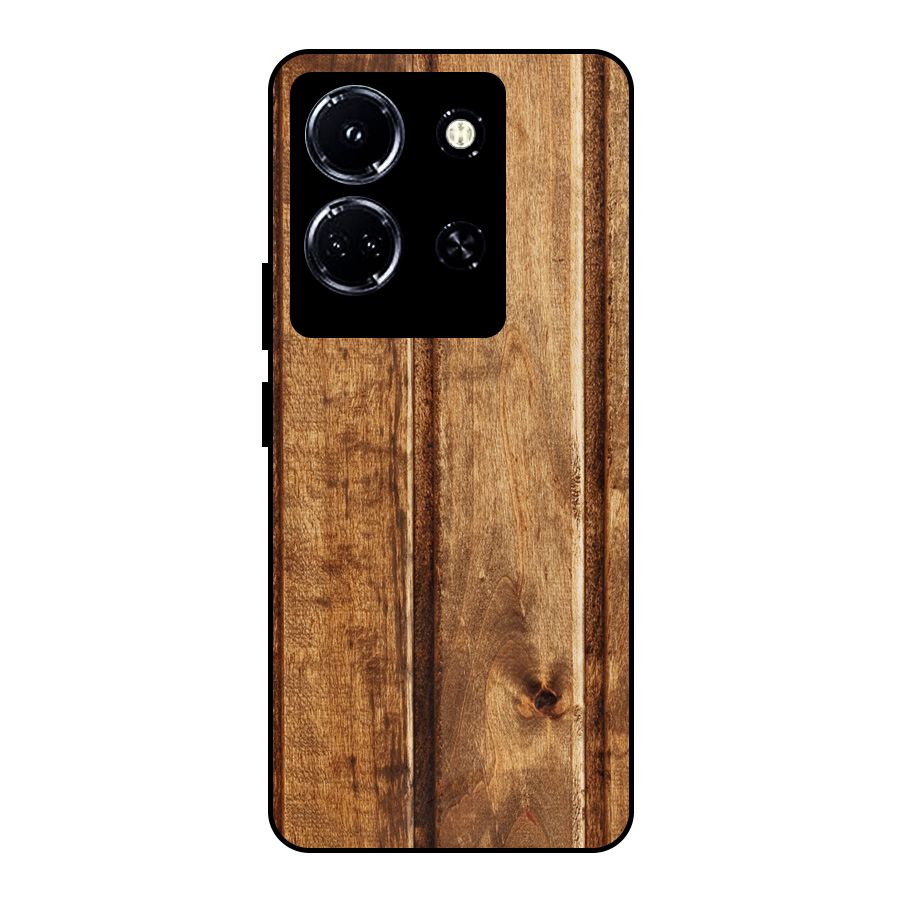 Classic Wood Print Metal Back Case for Infinix Note 30 5G
