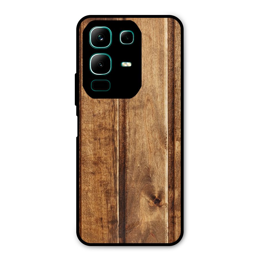 Classic Wood Print Metal Back Case for Infinix Note 50x