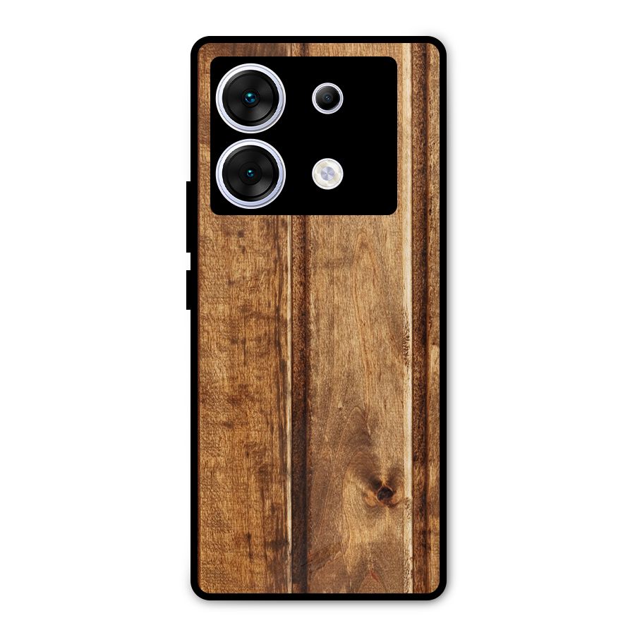 Classic Wood Print Metal Back Case for Infinix Zero 30 5G