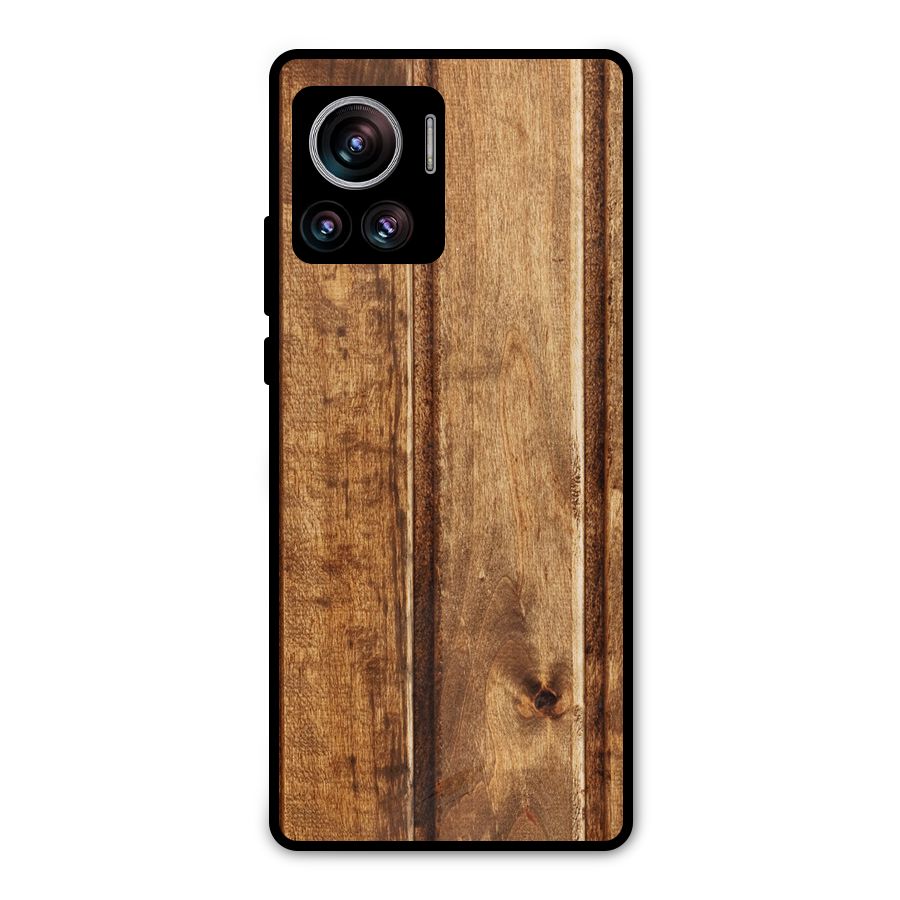 Classic Wood Print Metal Back Case for Motorola Edge 30 Ultra