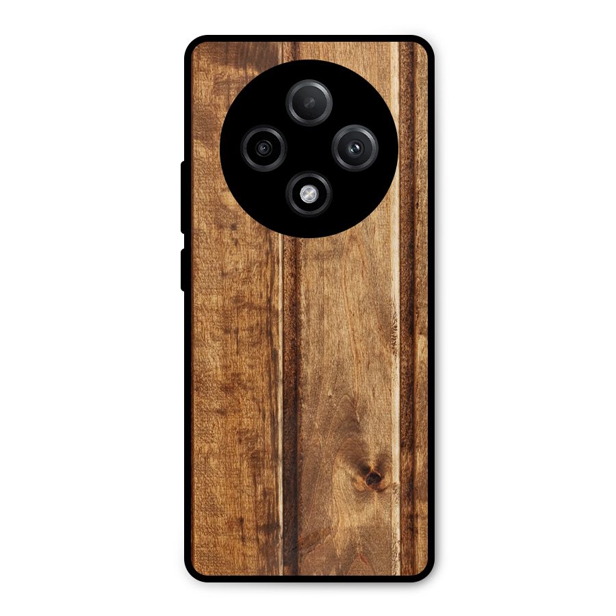 Classic Wood Print Metal Back Case for Oppo F27 Pro Plus