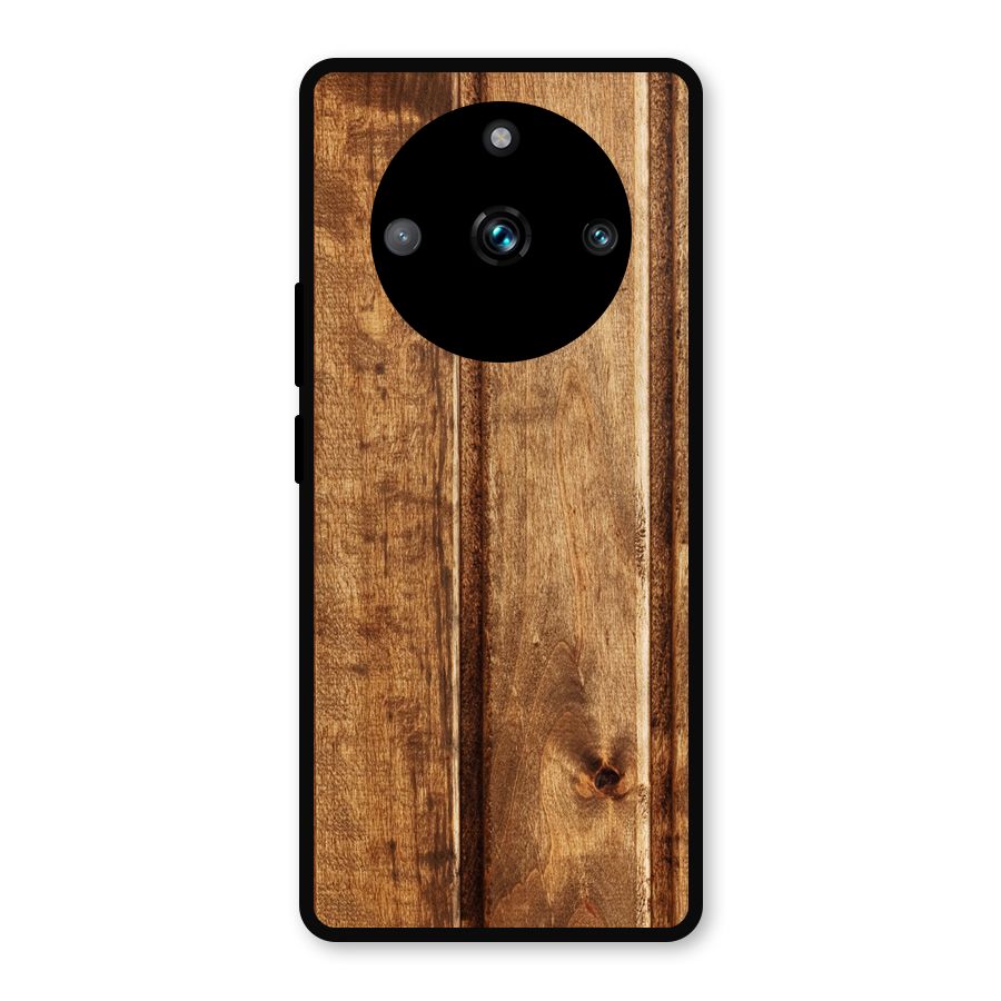 Classic Wood Print Metal Back Case for Realme 11 Pro