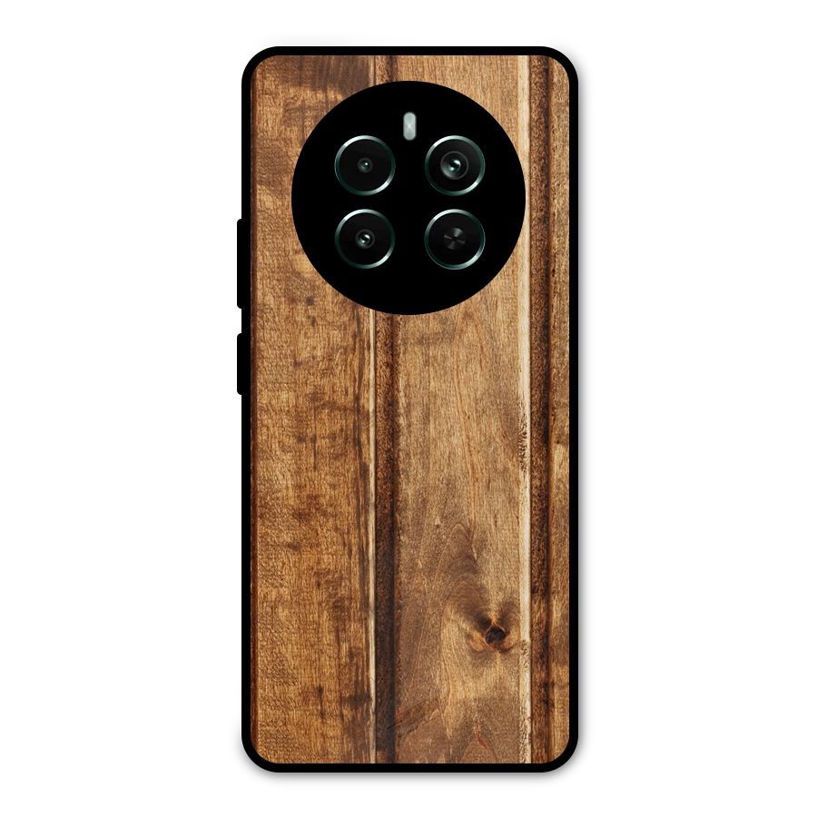 Classic Wood Print Metal Back Case for Realme 12 Pro Plus