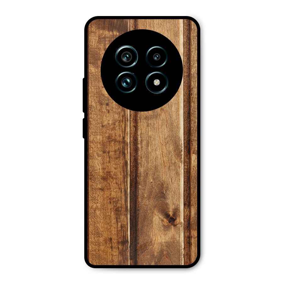 Classic Wood Print Metal Back Case for Realme 13 Pro Plus