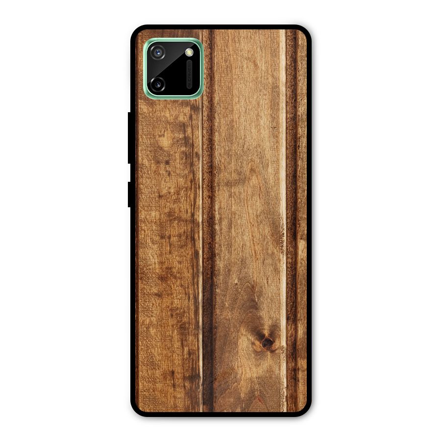 Classic Wood Print Metal Back Case for Realme C11