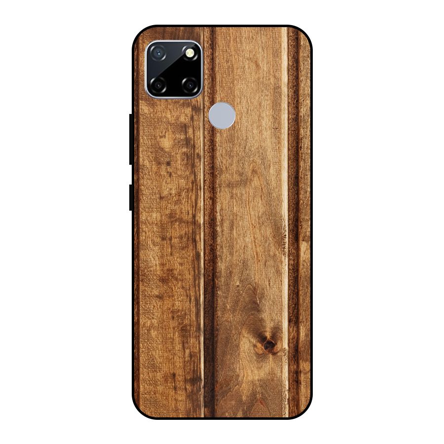 Classic Wood Print Metal Back Case for Realme Narzo 20