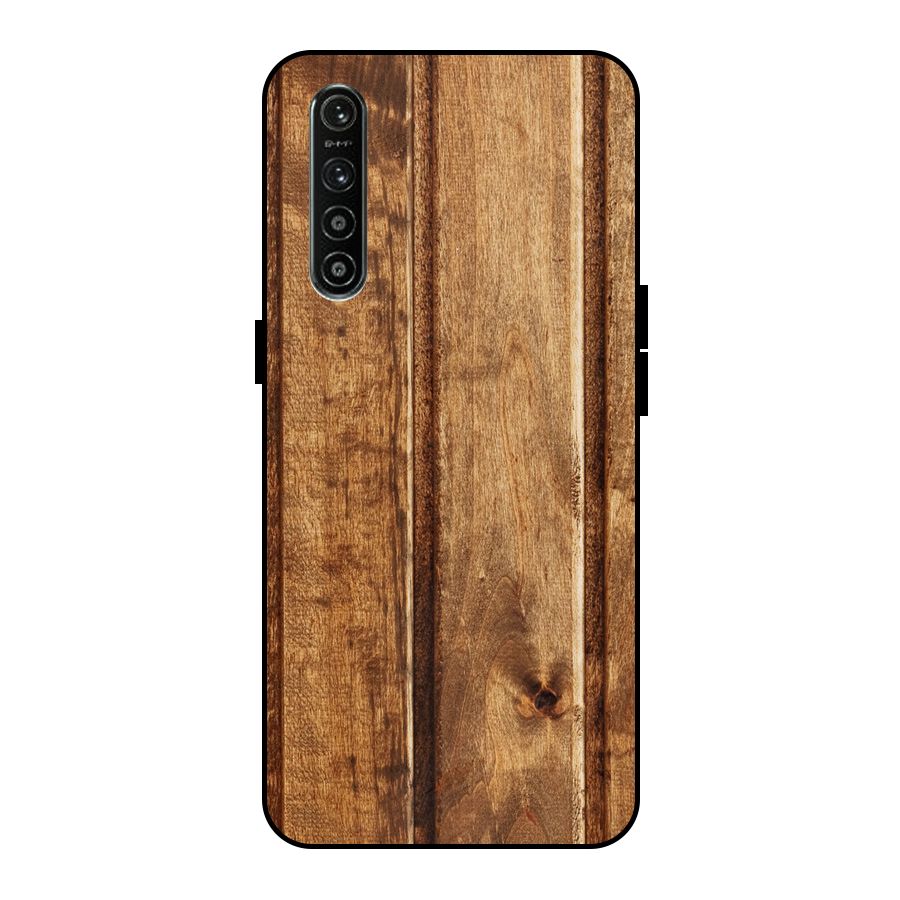 Classic Wood Print Metal Back Case for Realme XT
