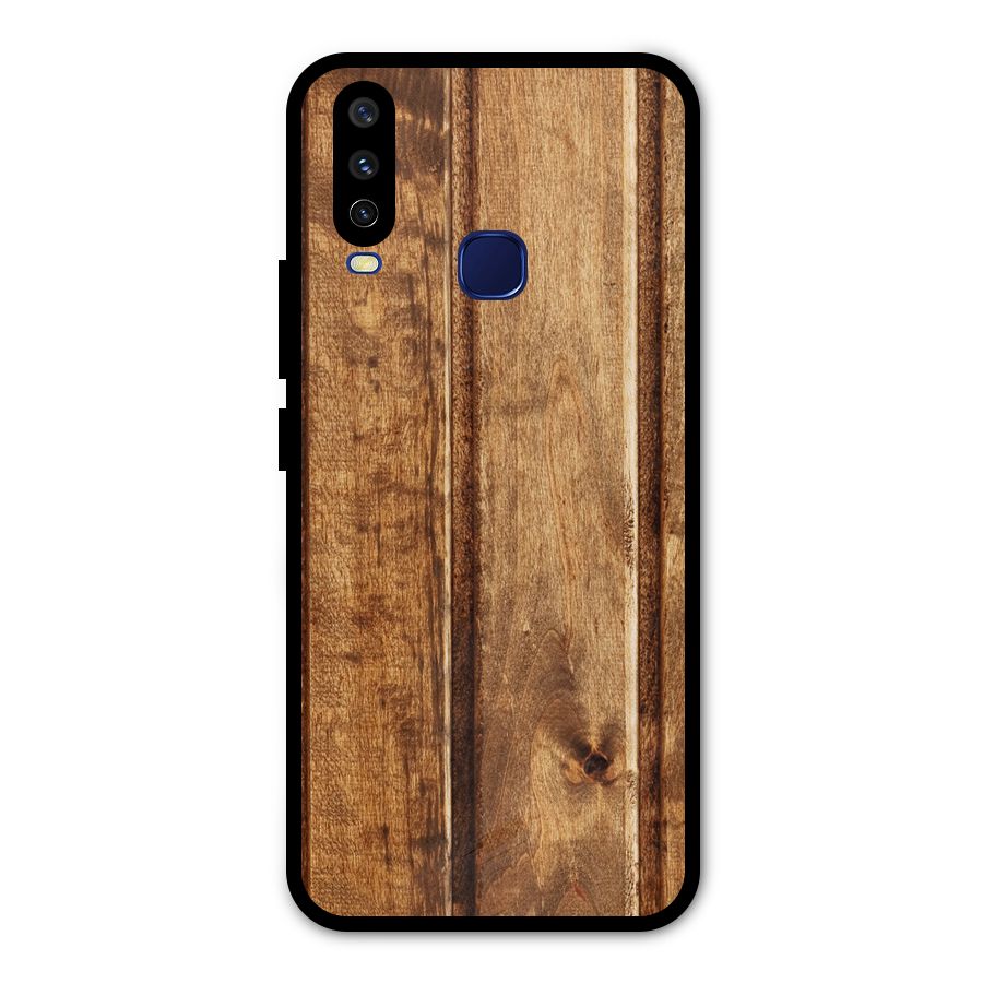 Classic Wood Print Metal Back Case for Vivo V17