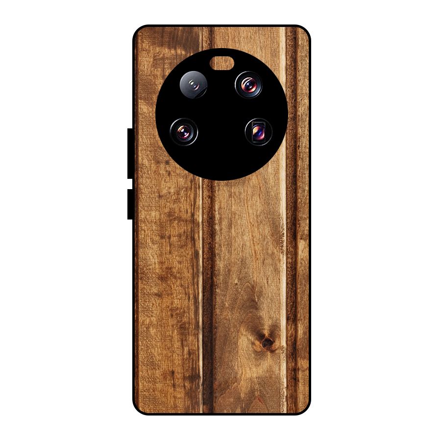 Classic Wood Print Metal Back Case for Xiaomi 13 Ultra