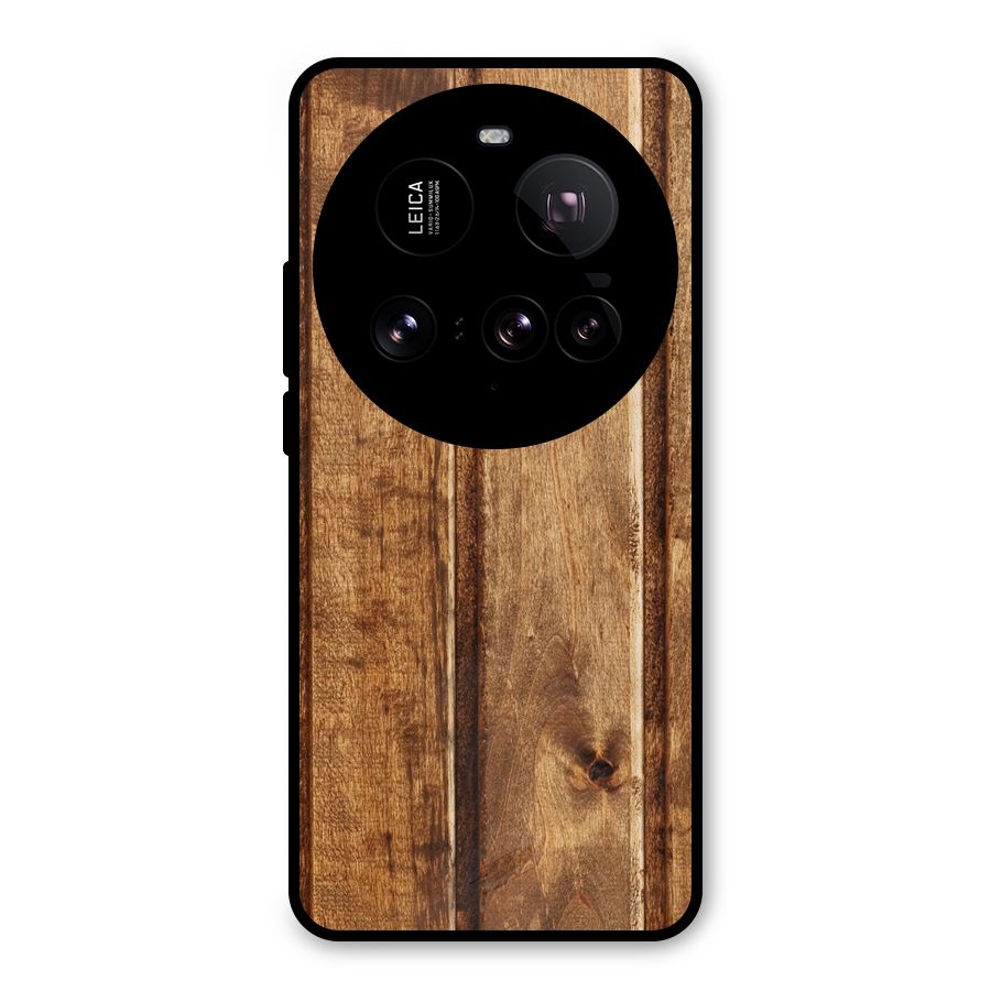Classic Wood Print Metal Back Case for Xiaomi 15 Ultra