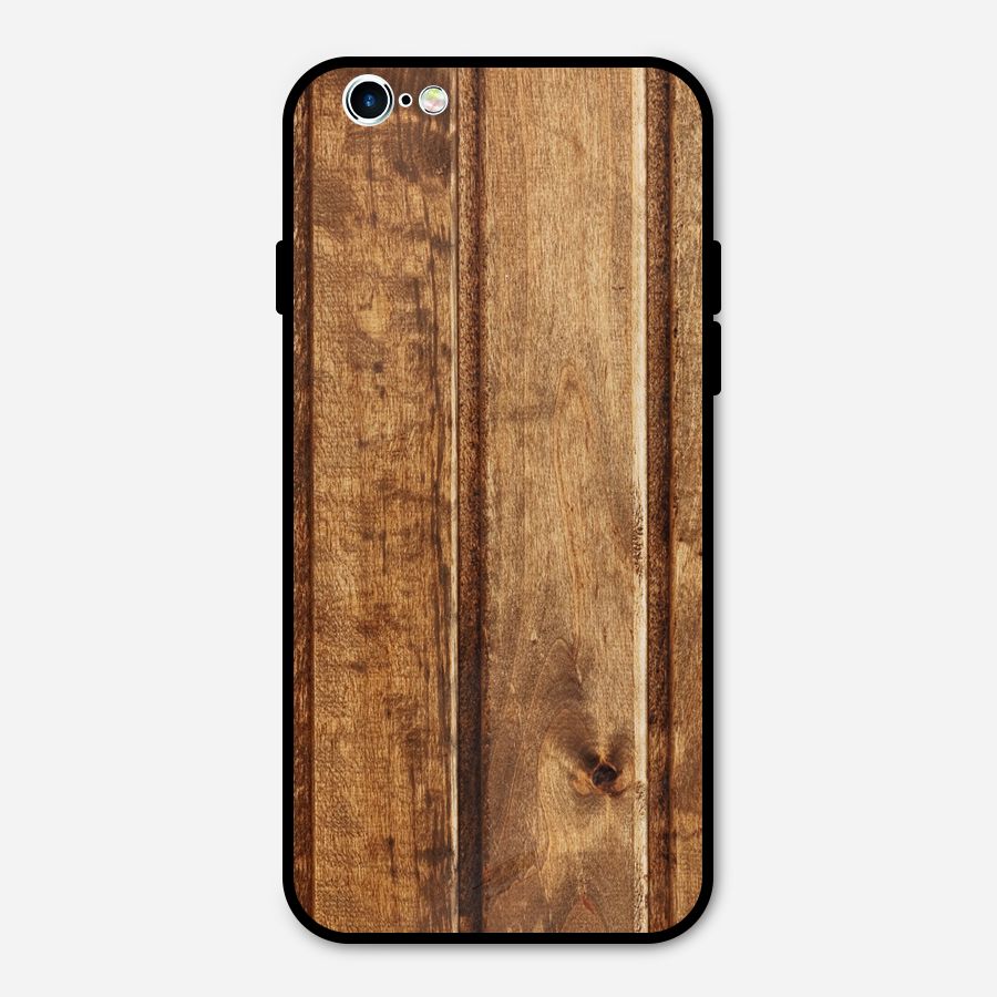 Classic Wood Print Metal Back Case for iPhone 6 6s