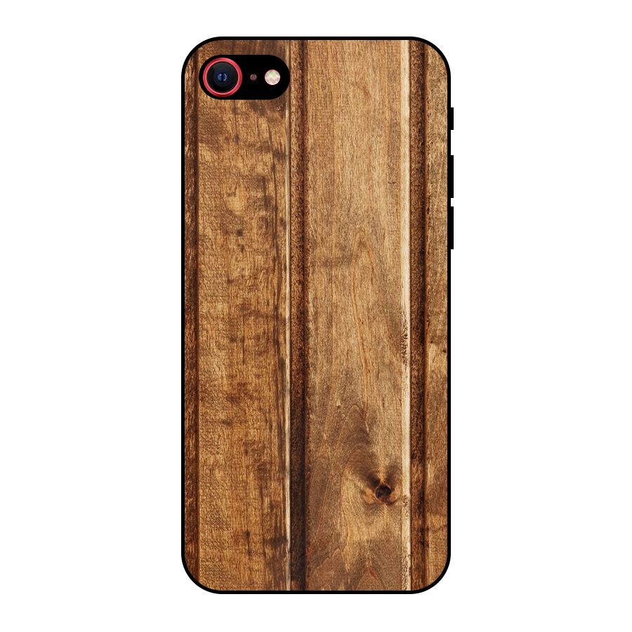 Classic Wood Print Metal Back Case for iPhone 7