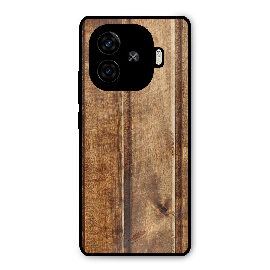 Classic Wood Print Metal Back Case for iQOO Neo 10R