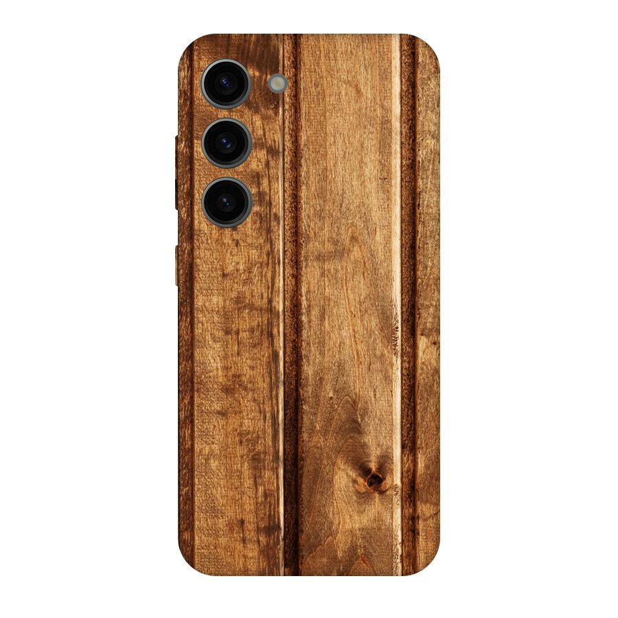 Classic Wood Print Original Polycarbonate Back Case for Galaxy S23