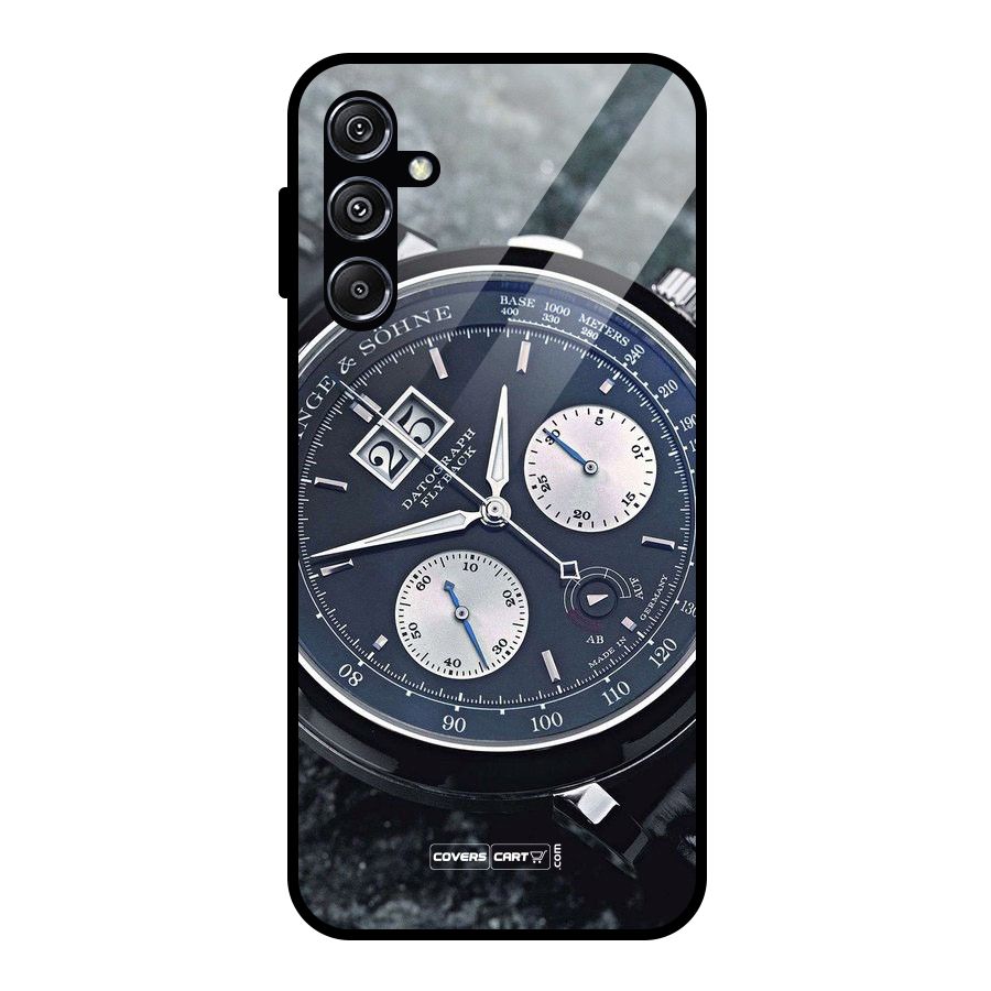 Classic Wrist Watch Glass Back Case for Galaxy M34 5G