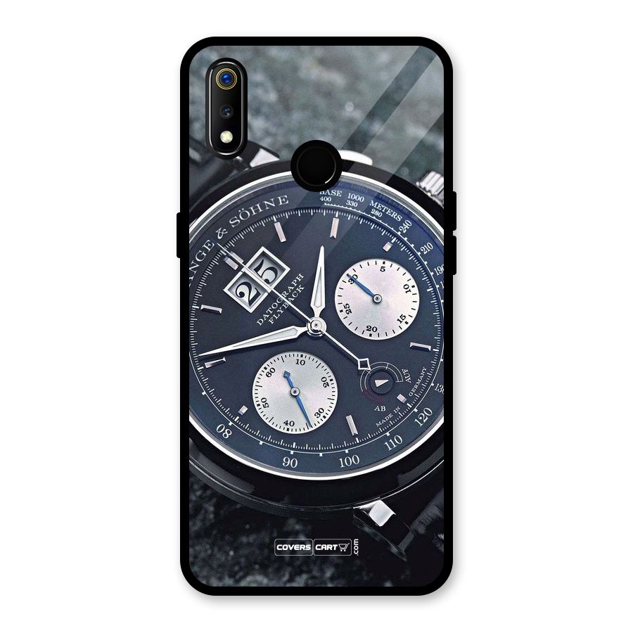 Classic Wrist Watch Glass Back Case for Realme 3i