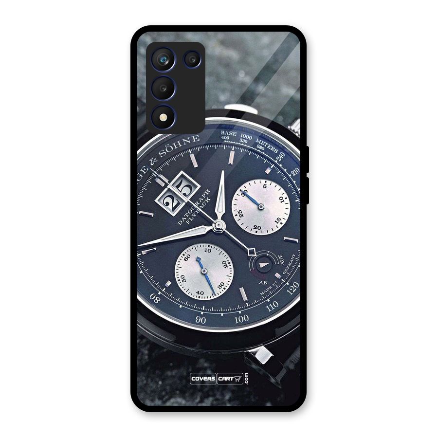 Classic Wrist Watch Glass Back Case for Realme 9 5G Speed