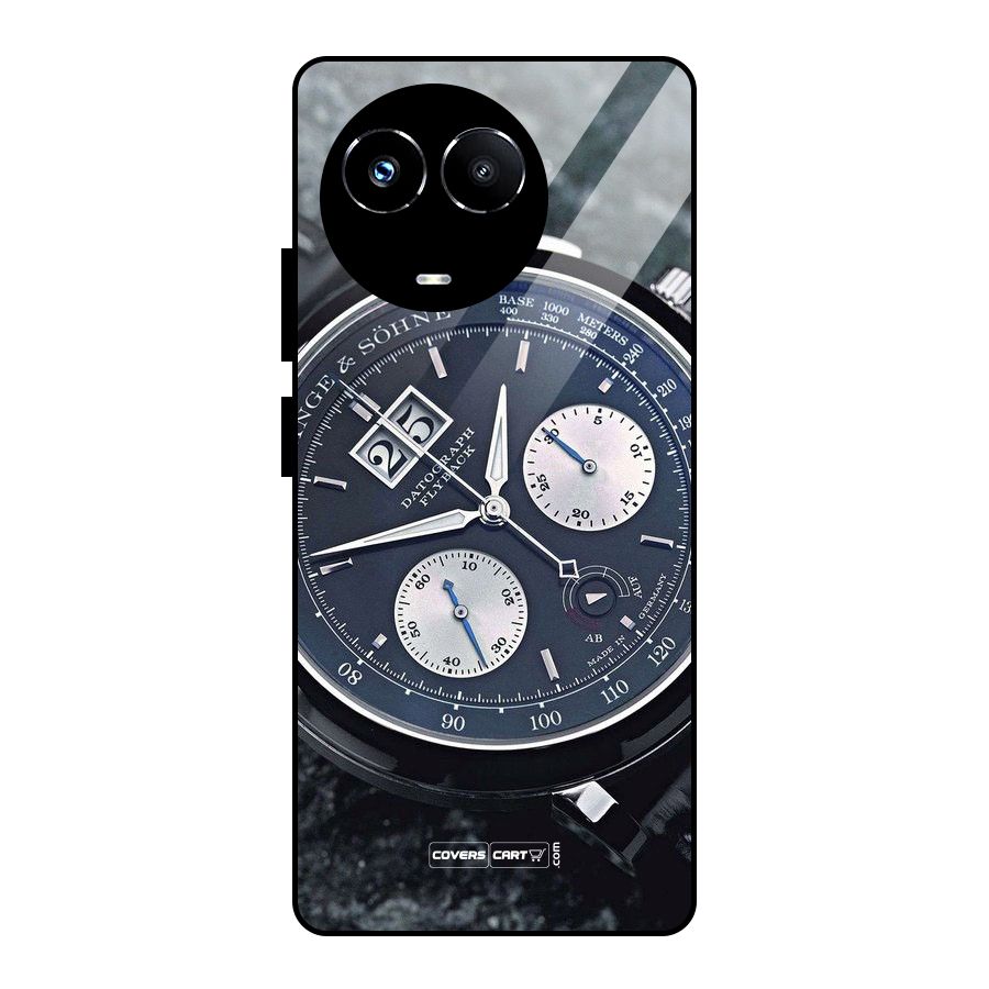 Classic Wrist Watch Glass Back Case for Realme Narzo 60X