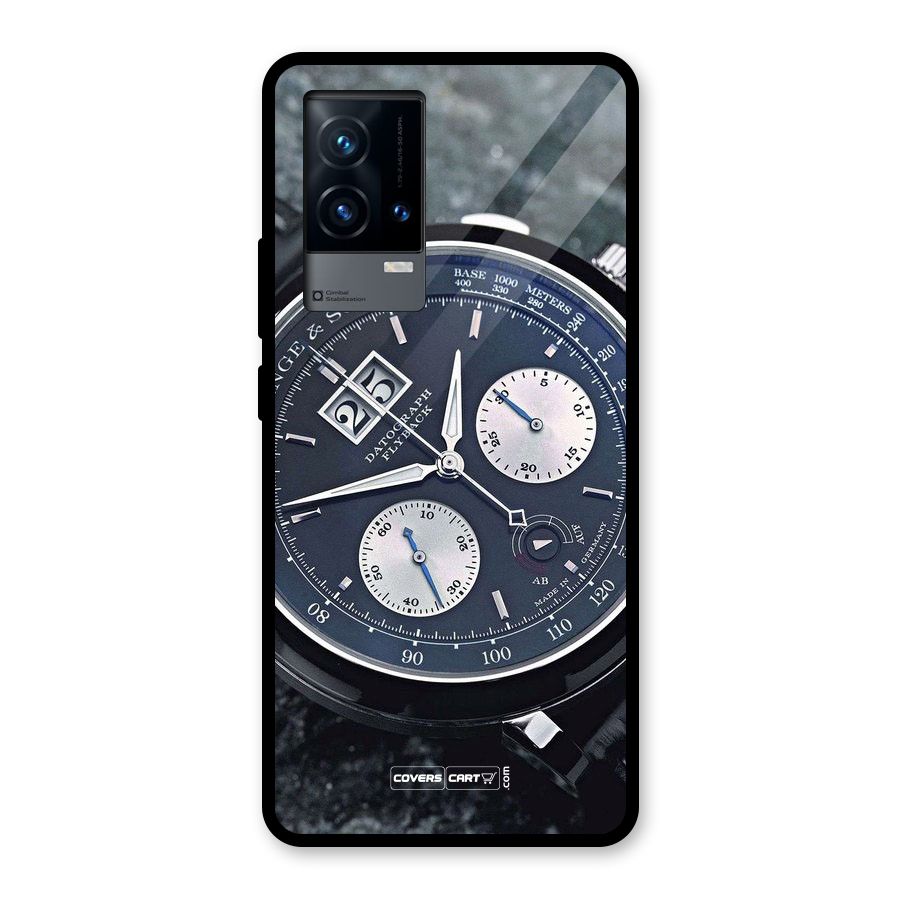 Classic Wrist Watch Glass Back Case for iQOO 9 5G