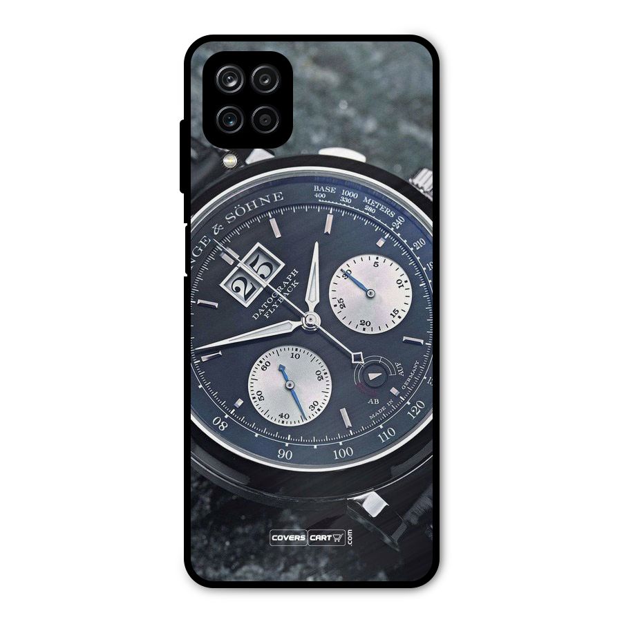 Classic Wrist Watch Metal Back Case for Galaxy A12