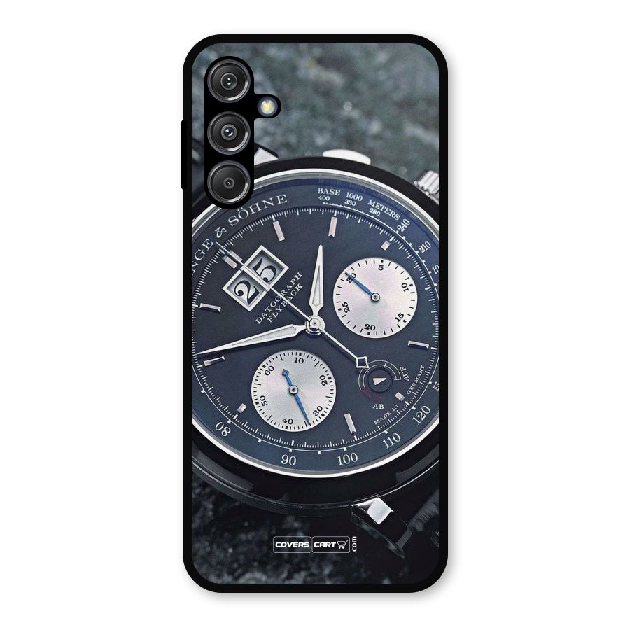 Classic Wrist Watch Metal Back Case for Galaxy M34 5G