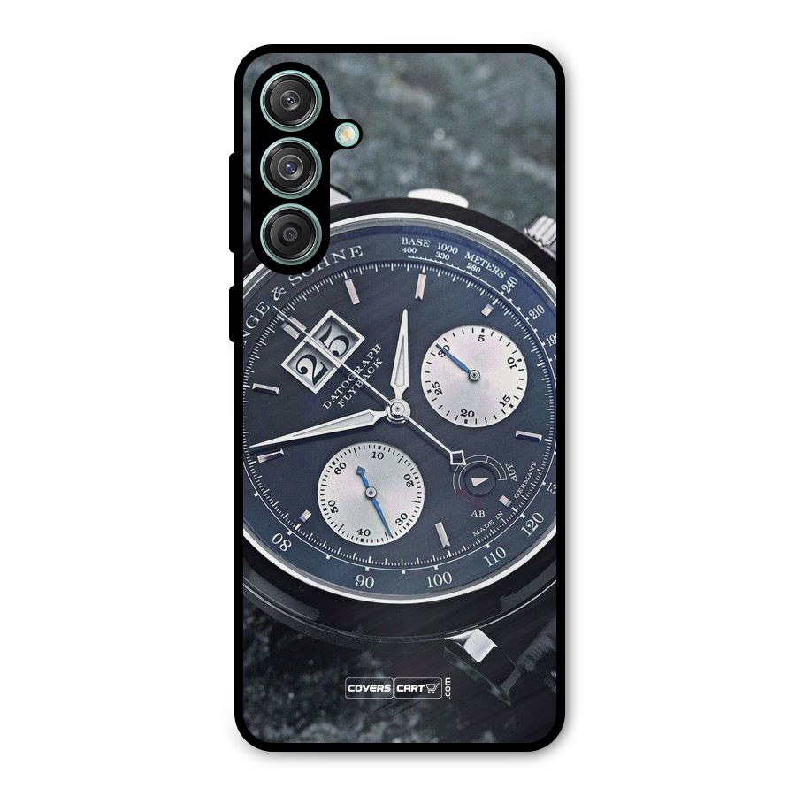 Classic Wrist Watch Metal Back Case for Galaxy M55 5G