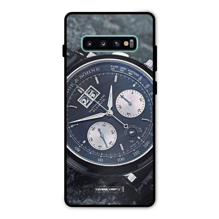 Classic Wrist Watch Metal Back Case for Galaxy S10 Plus