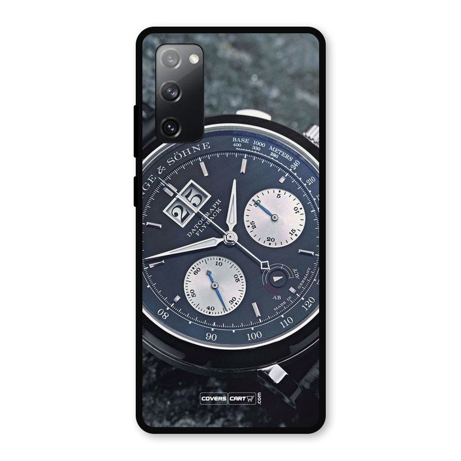 Classic Wrist Watch Metal Back Case for Galaxy S20 FE 5G