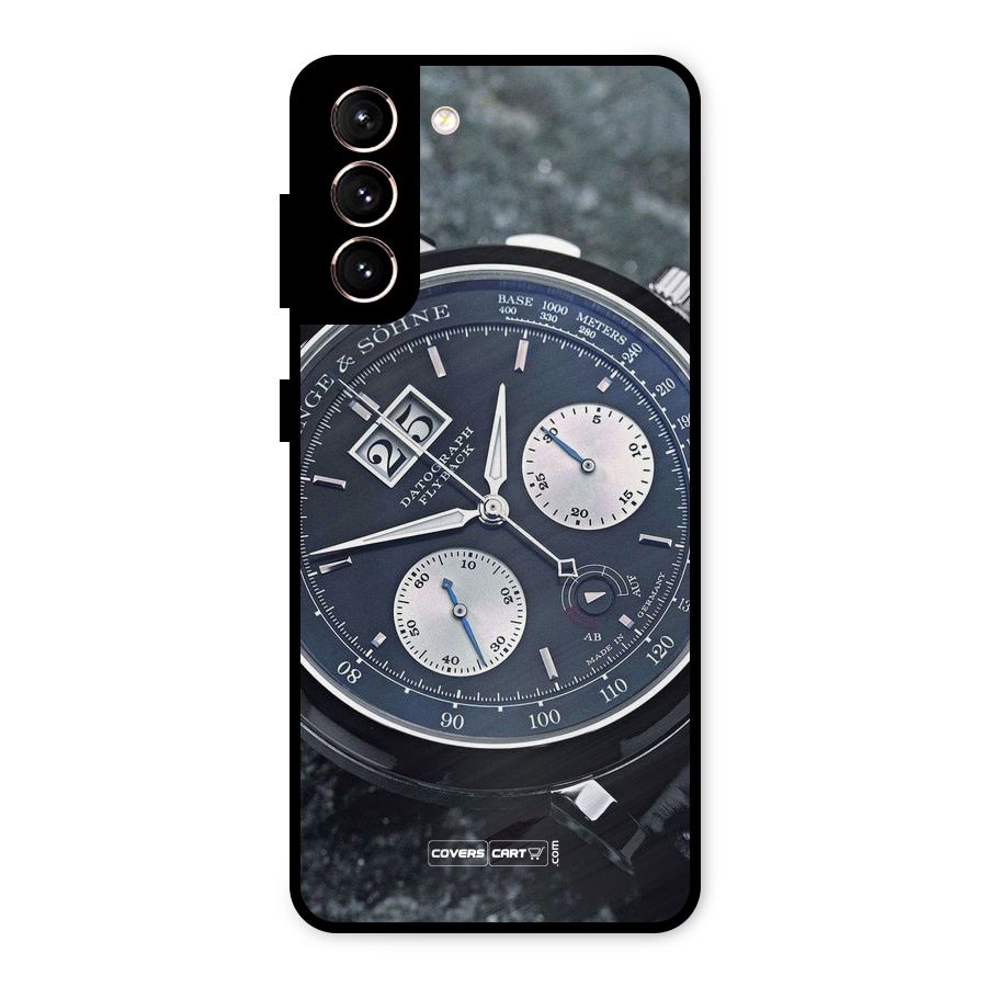 Classic Wrist Watch Metal Back Case for Galaxy S21 5G