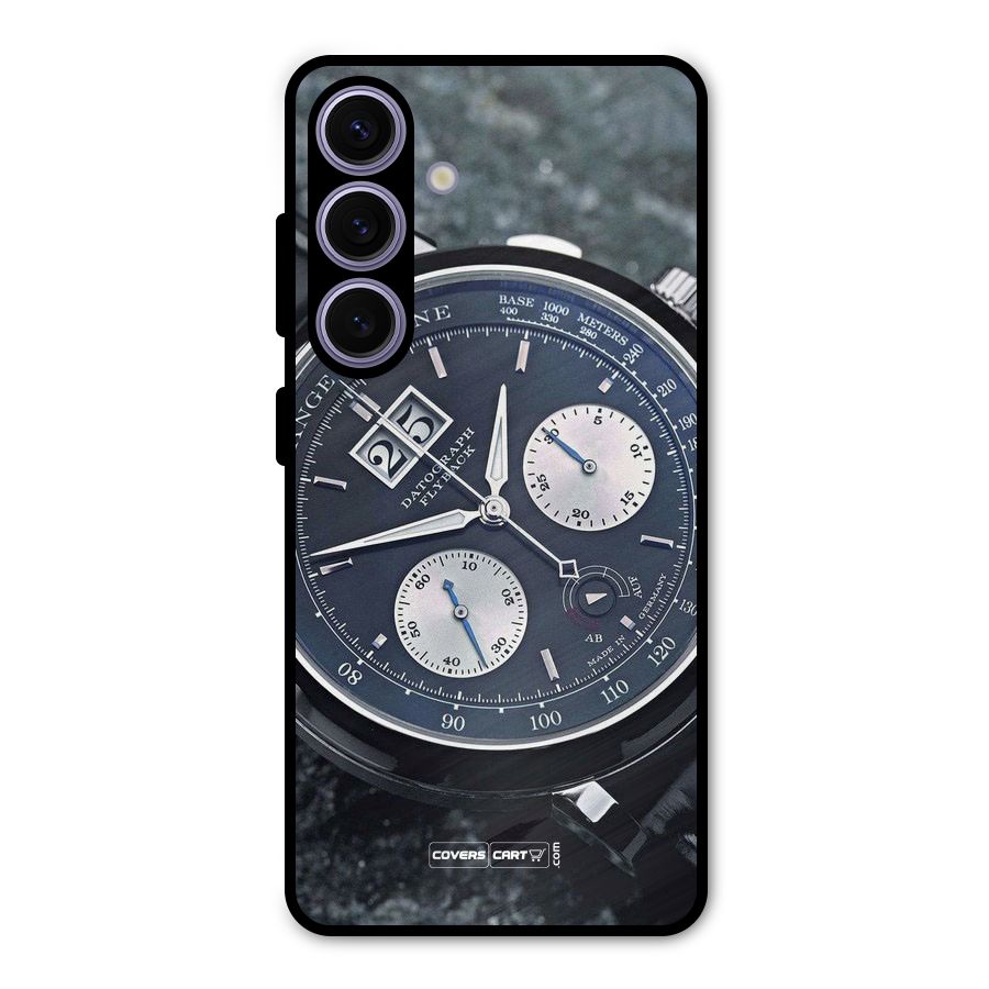 Classic Wrist Watch Metal Back Case for Galaxy S24