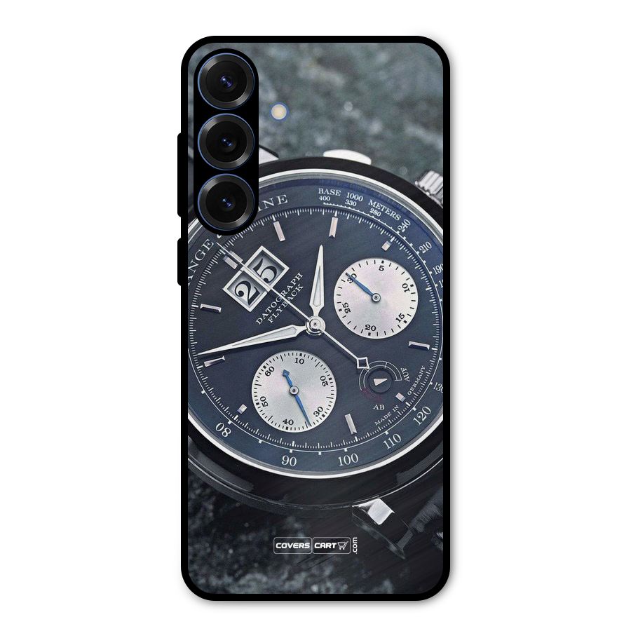 Classic Wrist Watch Metal Back Case for Galaxy S25 Plus