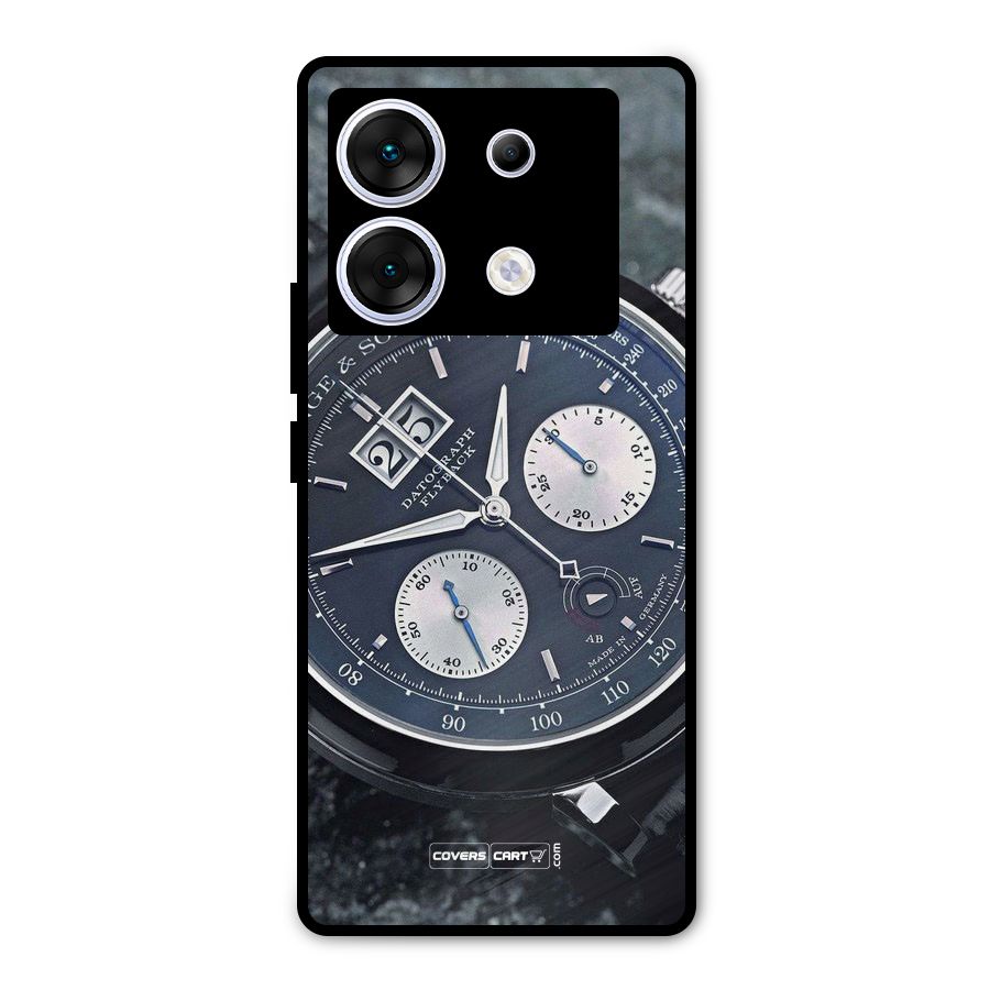 Classic Wrist Watch Metal Back Case for Infinix Zero 30 5G