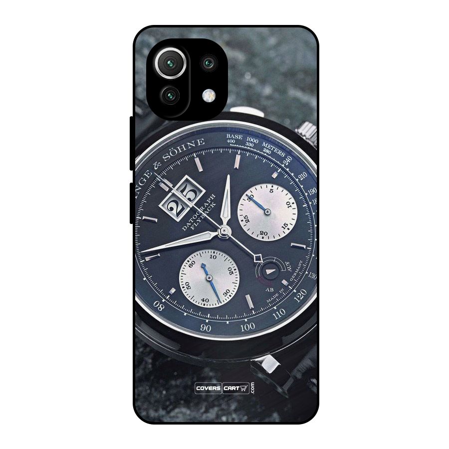Classic Wrist Watch Metal Back Case for Mi 11 Lite NE 5G