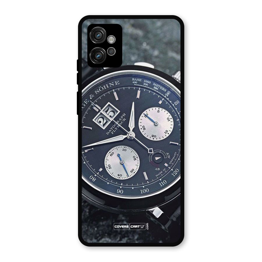 Classic Wrist Watch Metal Back Case for Moto G32