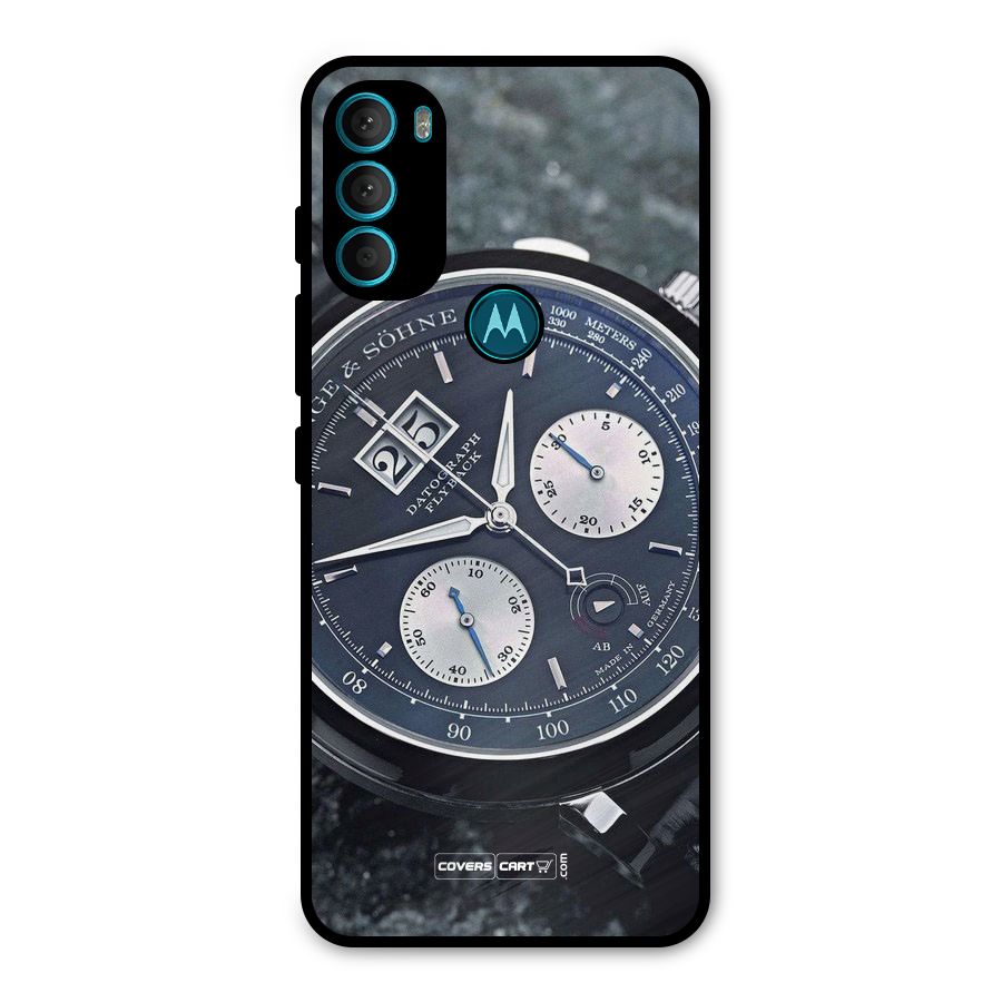 Classic Wrist Watch Metal Back Case for Moto G71 5G