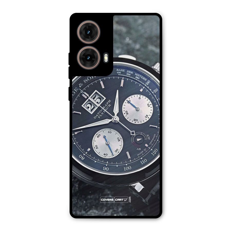 Classic Wrist Watch Metal Back Case for Moto G85