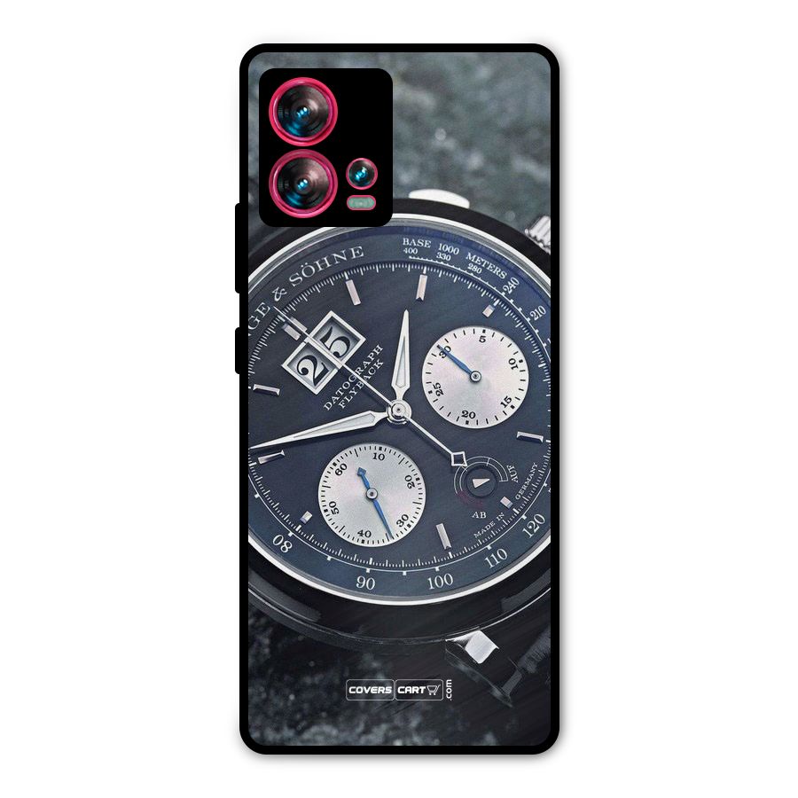 Classic Wrist Watch Metal Back Case for Motorola Edge 30 Fusion