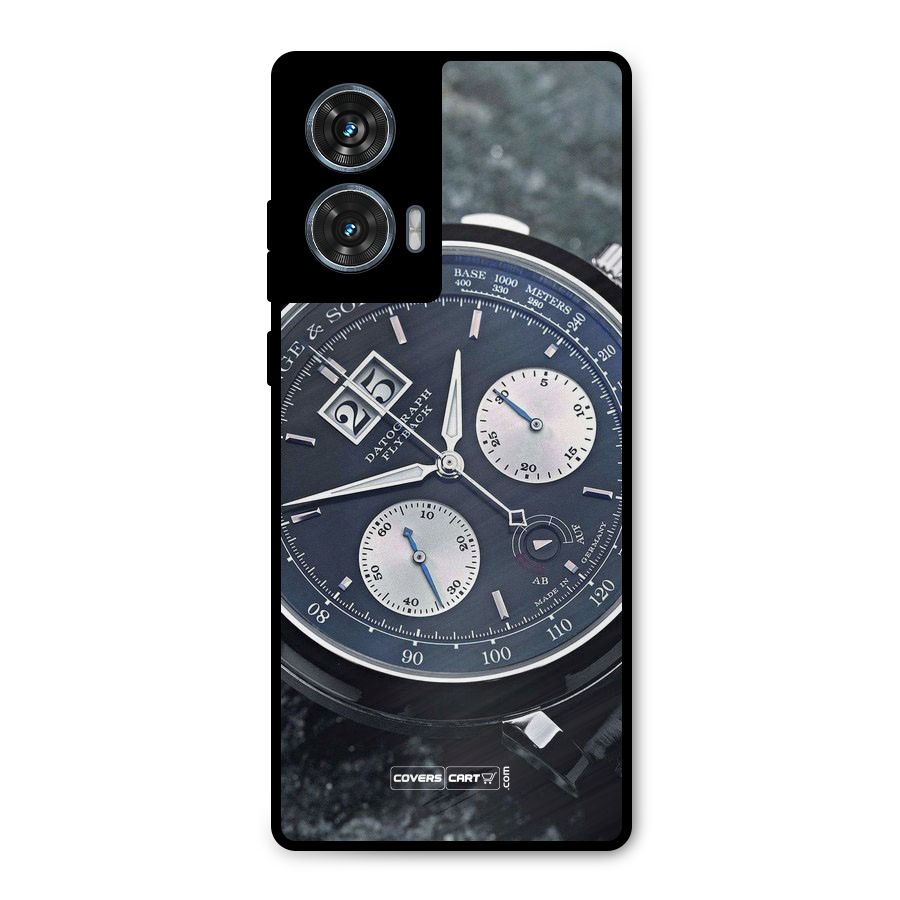 Classic Wrist Watch Metal Back Case for Motorola Edge 50 Fusion