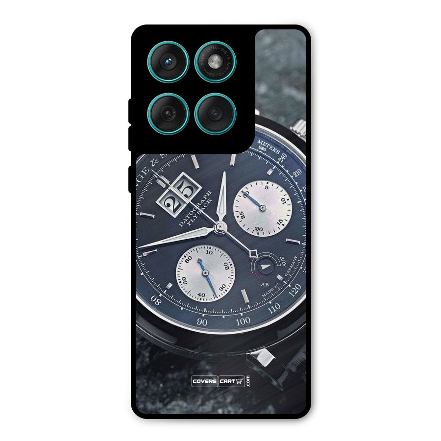 Classic Wrist Watch Metal Back Case for Motorola Edge 60 Fusion