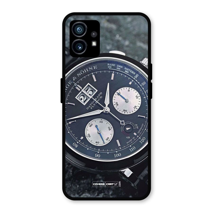 Classic Wrist Watch Metal Back Case for Nothing Phone 1