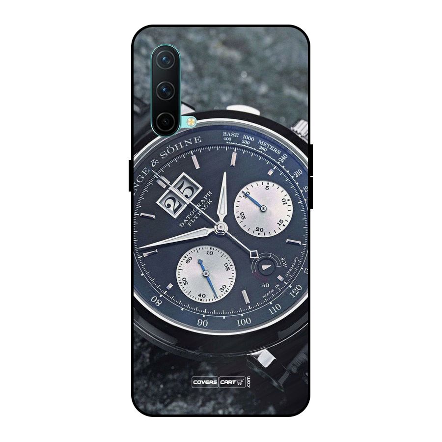 Classic Wrist Watch Metal Back Case for OnePlus Nord CE 5G
