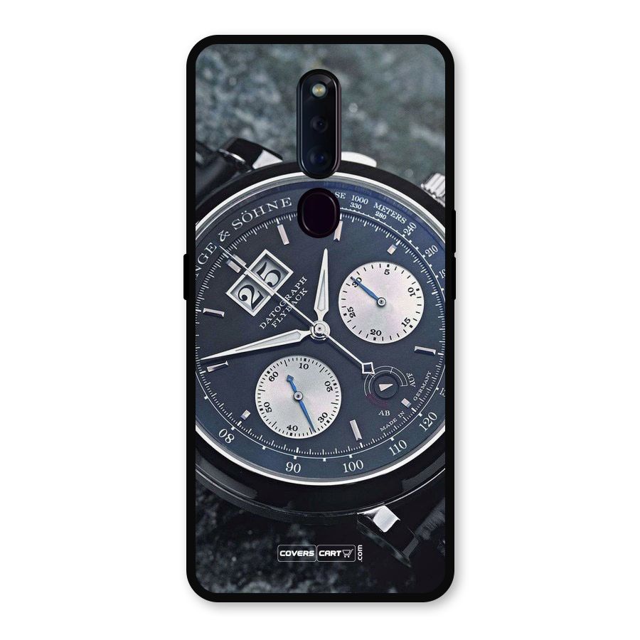 Classic Wrist Watch Metal Back Case for Oppo F11 Pro