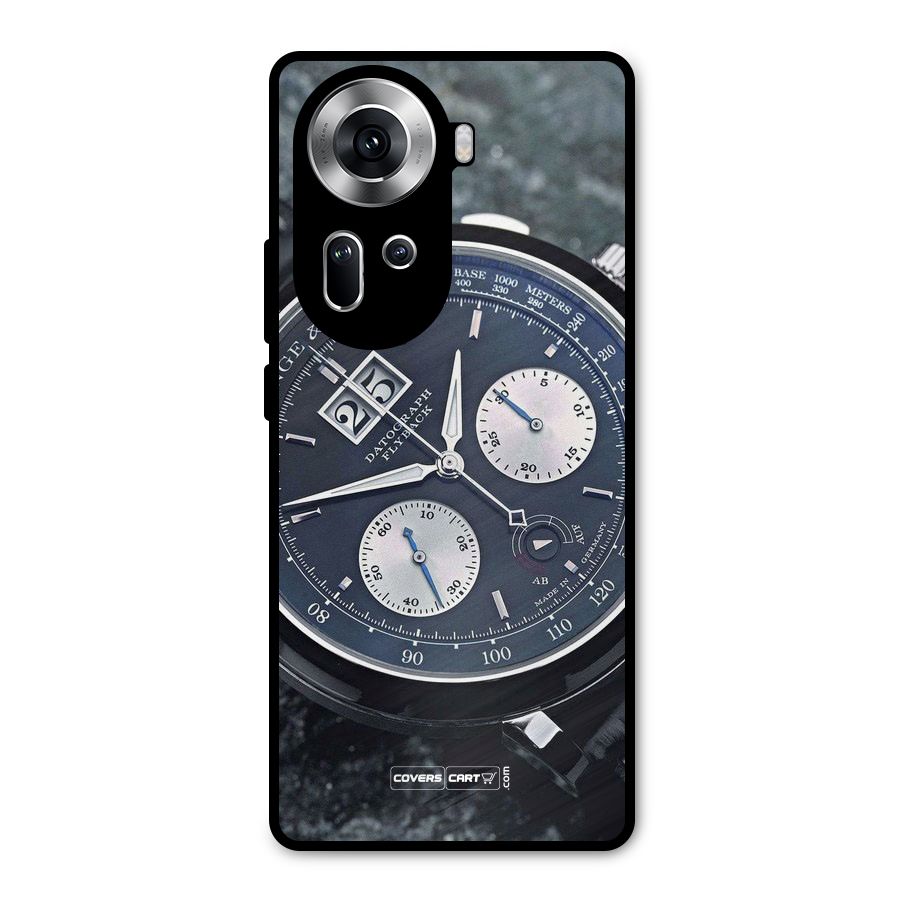 Classic Wrist Watch Metal Back Case for Oppo Reno11 5G