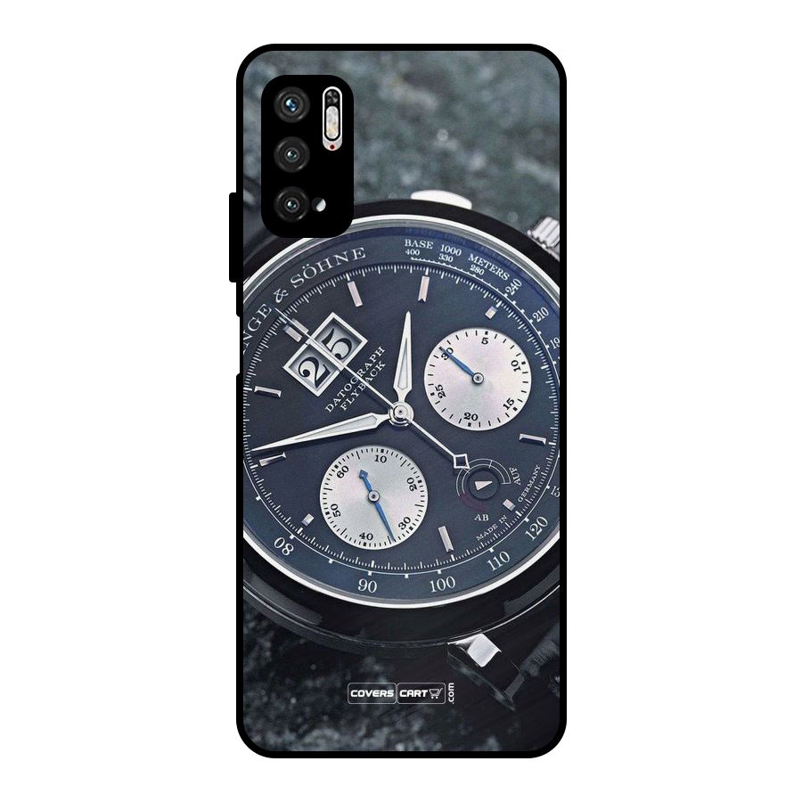 Classic Wrist Watch Metal Back Case for Poco M3 Pro 5G